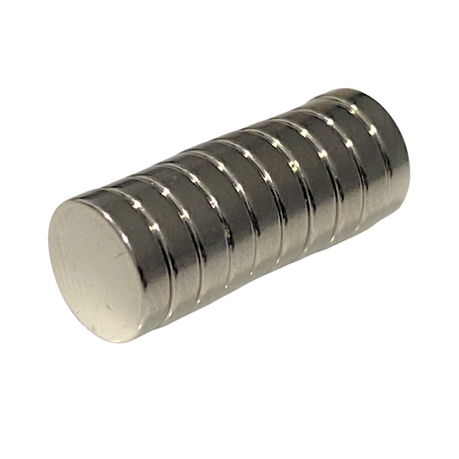 N38 Neodymium Disc Magnets - 8mm x 2mm - Pack of 10